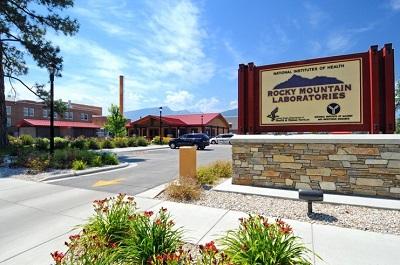 Entrance to Rocky Mountain Laboratories, Montana