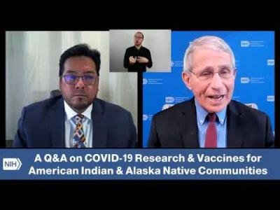 NIAID Director Dr. Anthony Fauci and THRO Director Dr. David Wilson