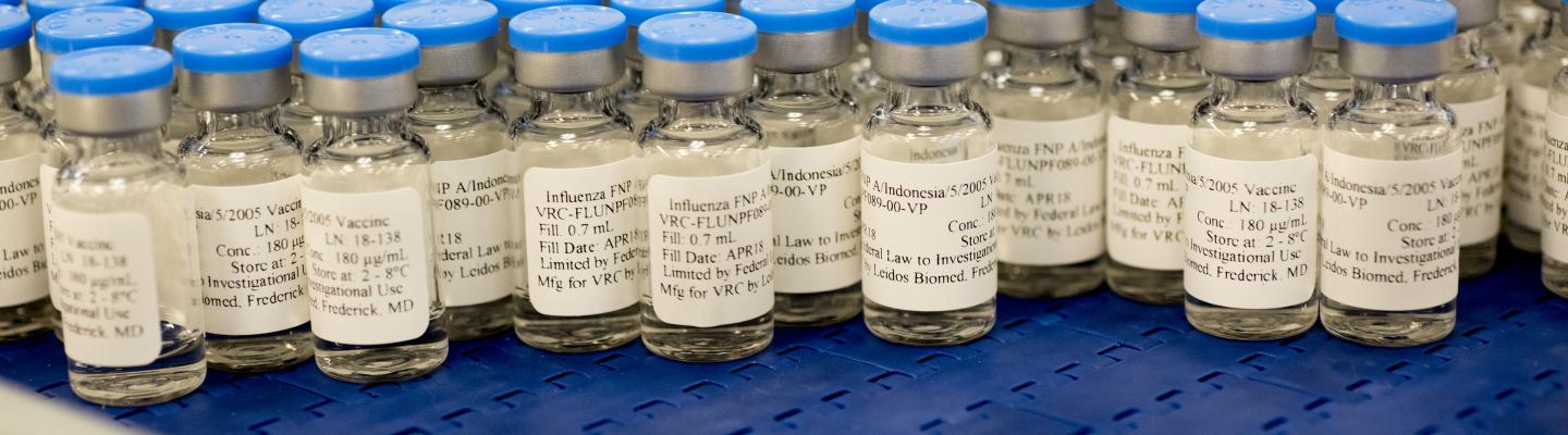 Influenza vaccine candidate vials