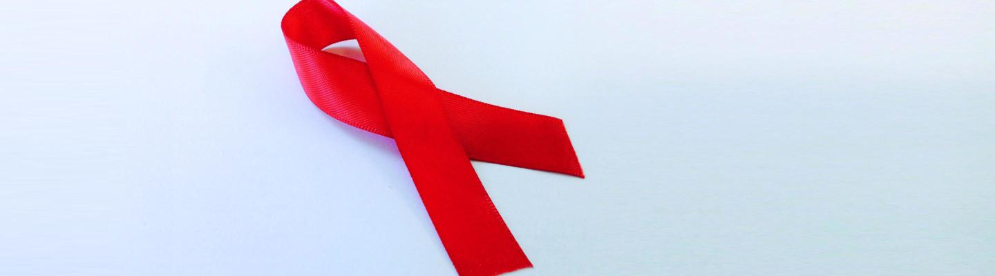 HIV red ribbon