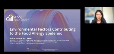 "Environmental Factors Contributing to the Food Allergy Epidemic" Ruchi Gupta, MD, MPH Youtube Video Thumbnail