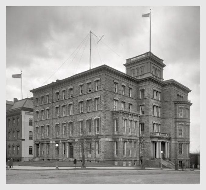 The Butler Mansion, at the corner of B Street and 3rd Street Southeast, Washington, DC.