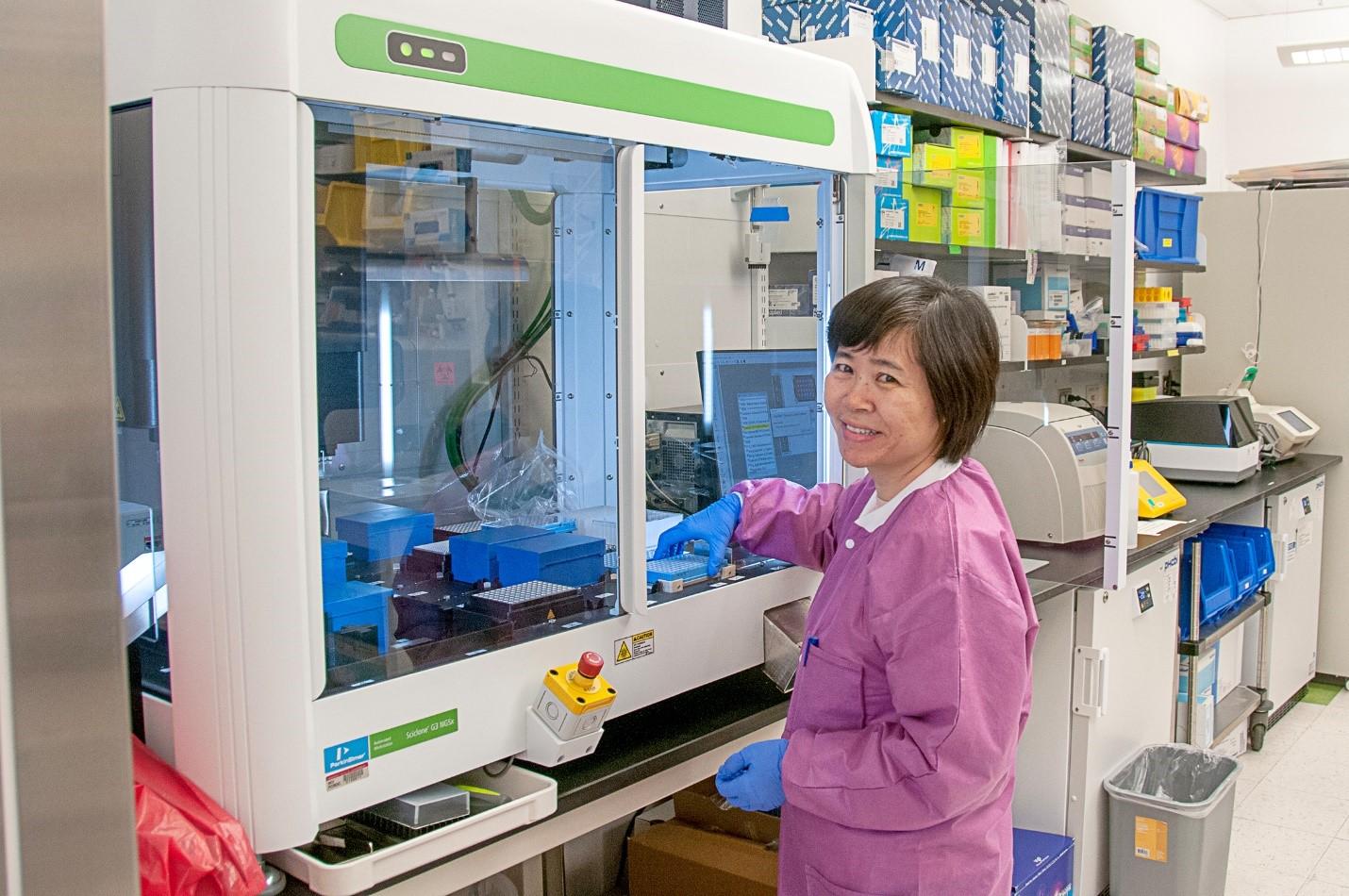 photo of woman in research lab