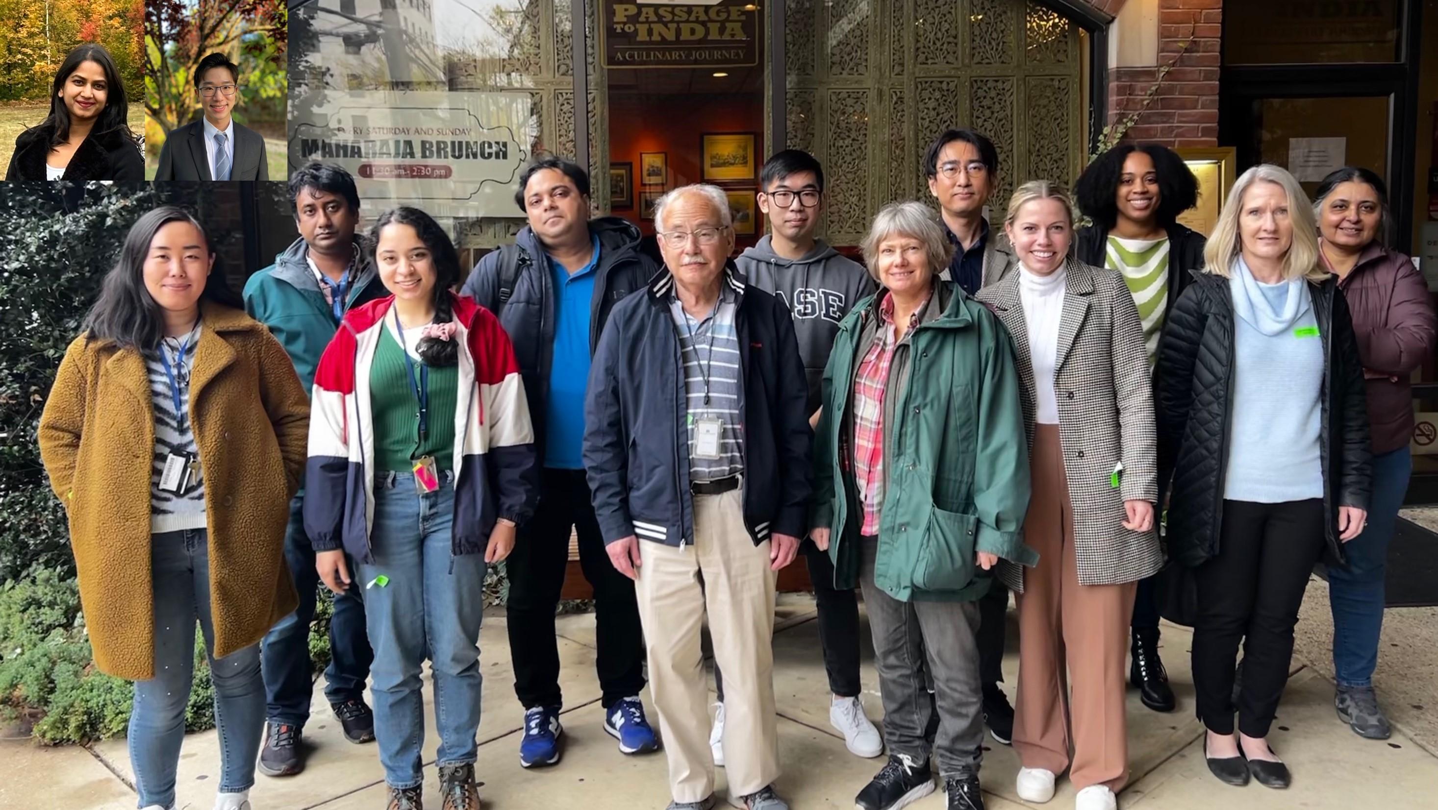 Group photo of Shevach research group members.